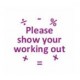 63607 Please show your working out Classmate Teacher Reward Stamp