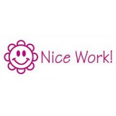 63621 Nice Work Flower Teacher Reward Stamp