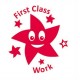 65240 First Class Work Star Classmate Teacher Reward Stamp