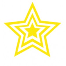 68523 Triple Gold Star Self Inking Teacher Reward Stamp