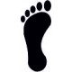 68579 - Black Footprint Self Inking Teacher Reward Stamp