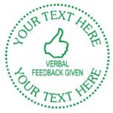 Verbal Feedback Given Custom Teacher Reward Stamp