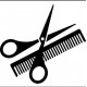 Loyalty Card Stamp - Scissors and Comb
