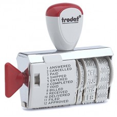 Trodat Classic Line1117 Dial a Phrase Rubber Stamp Dater