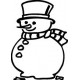 Xclamation Christmas Stamp Self Inking Jolly Snowman X11898