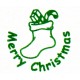 x11931 - Christmas stocking stamp