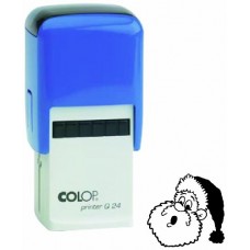 COLOP Printer Q24 Santa Picture Stamp - Black