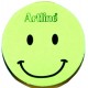 Artline Magnetic Smiley Face Circular Whiteboard Eraser - Green