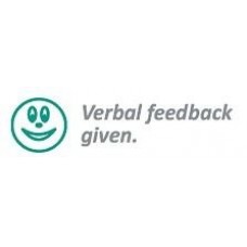 Verbal Feedback Given Self Inking Teacher Stamp
