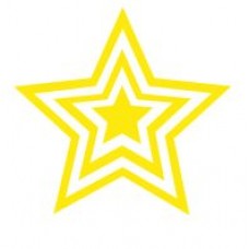 Gold Triple Star Classmates Teacher Reward Stamp