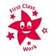 65240 - First Class Work Star Classmate Teacher Reward Stamp