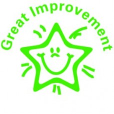 61535 - Great Improvement Classmate Teacher Reward Stamp (Green)