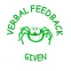 Verbal Feedback Given Pre-Inked Classmates Teacher Stamp