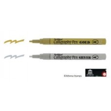 Artline Calligraphy Marker EK993 (Gold/Silver) Twin Pack