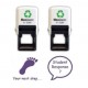 Your Next Step/Student Response Teacher Reward self inking Stamp (Twin Pack) - Purple Ink 28mm