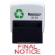 Maxstamp MAX1FIN Self-inking stamp.