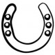 Loyalty Card Self Inking Stamp - Horse Shoe