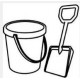 Loyalty Card Self Inking Stamp - Bucket and Spade