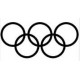 Loyalty Card Self Inking Stamp - Olympic Rings