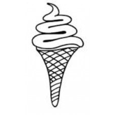 Loyalty Card Self Inking Stamp - Ice cream cone