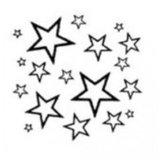 Loyalty Card Self Inking Stamp - Stars