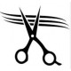 Loyalty Card Self Inking Stamp - Professional Hair Scissors