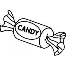 Loyalty Card Self Inking Stamp - Candy/Sweets
