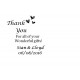Thank you for all you wonderful gifts! -Personalised self inking stamp - 57 x 21 mm