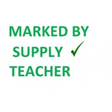 Marked by Supply Teacher - Self inking stamp 28 x 28mm