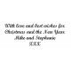 Personalised Christmas Card Stamp - (Script MT Bold font) 57 x 21mm