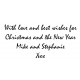 Personalised Christmas Card Stamp - (Mistral font) 57 x 21mm