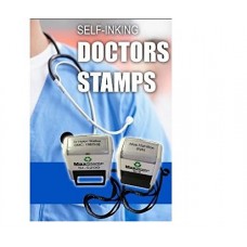 Doctors Stamp Self inking personalised (2 lines) max 5200 - 28 x 6 mm with attached lanyard
