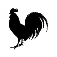 Chinese New Year stamp - Rooster - 28mm