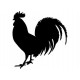 Chinese New Year stamp - Rooster - 28mm