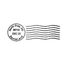 North Pole Christmas stamp - self inking