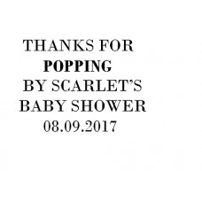 Baby Shower Invitation personalised self inking stamp 57 x 21 mm