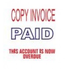 3 in 1 Stakz stamp - COPY INVOICE, PAID, THIS ACCOUNT IS NOW OVERDUE