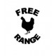 Free Range Egg rubber stamp - 12mm