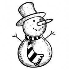 Loyalty Card Self Inking stamp - Snowman