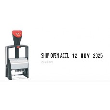 COLOP Custom Heavy Duty Microban Date Stamp - up to 2 Lines of Text (Including Date)