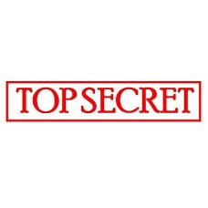 Top Secret - Self Inking Stamp - Red ink - 36 x 13mm
