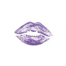 Loyalty Reward Card Self Inking Stamp - Violet Kiss Lips 11mm