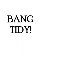 Bang Tidy! - Fun self inking stamp - black ink - 36 x 13mm