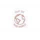 Out of this World - self inking stamp - Red ink - 28mm x 28mm