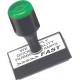 Low Cost Traditional Rubber Stamp - 125mm x 38mm - for use with separate ink pad (included) RS16