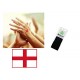England Flag - Red ink - Hand stamp - suitable for Festivals - Night Clubs - Parties etc self inking 18mm circ 5210