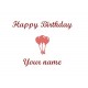 Happy Birthday personalised self inking stamp - 28 x 28 mm