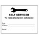 Self Service - Self inking stamp - 50 x 30 mm