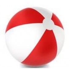 Beach Ball - Red and white self inking stamp - 18mm circ