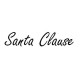 Santa Claus - Christmas Signature stamp - 37 x 13 mm Black ink